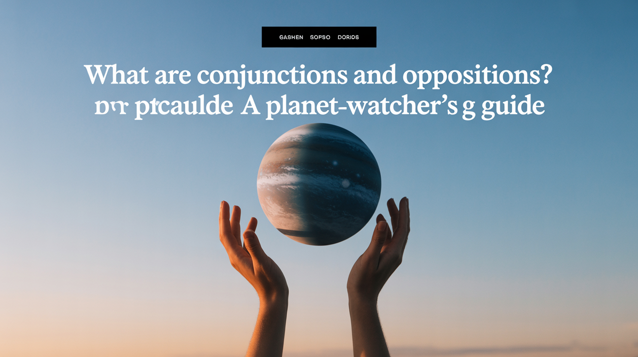 What Are Conjunctions and Oppositions? A Planet-Watcher's Guide